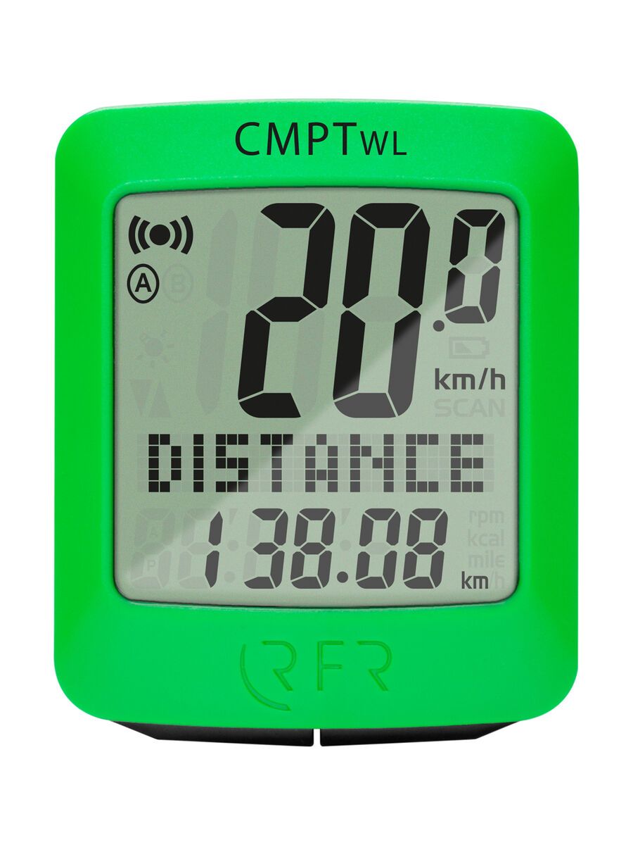 Cube RFR Fahrradcomputer wireless CMPT, green - Bild 1