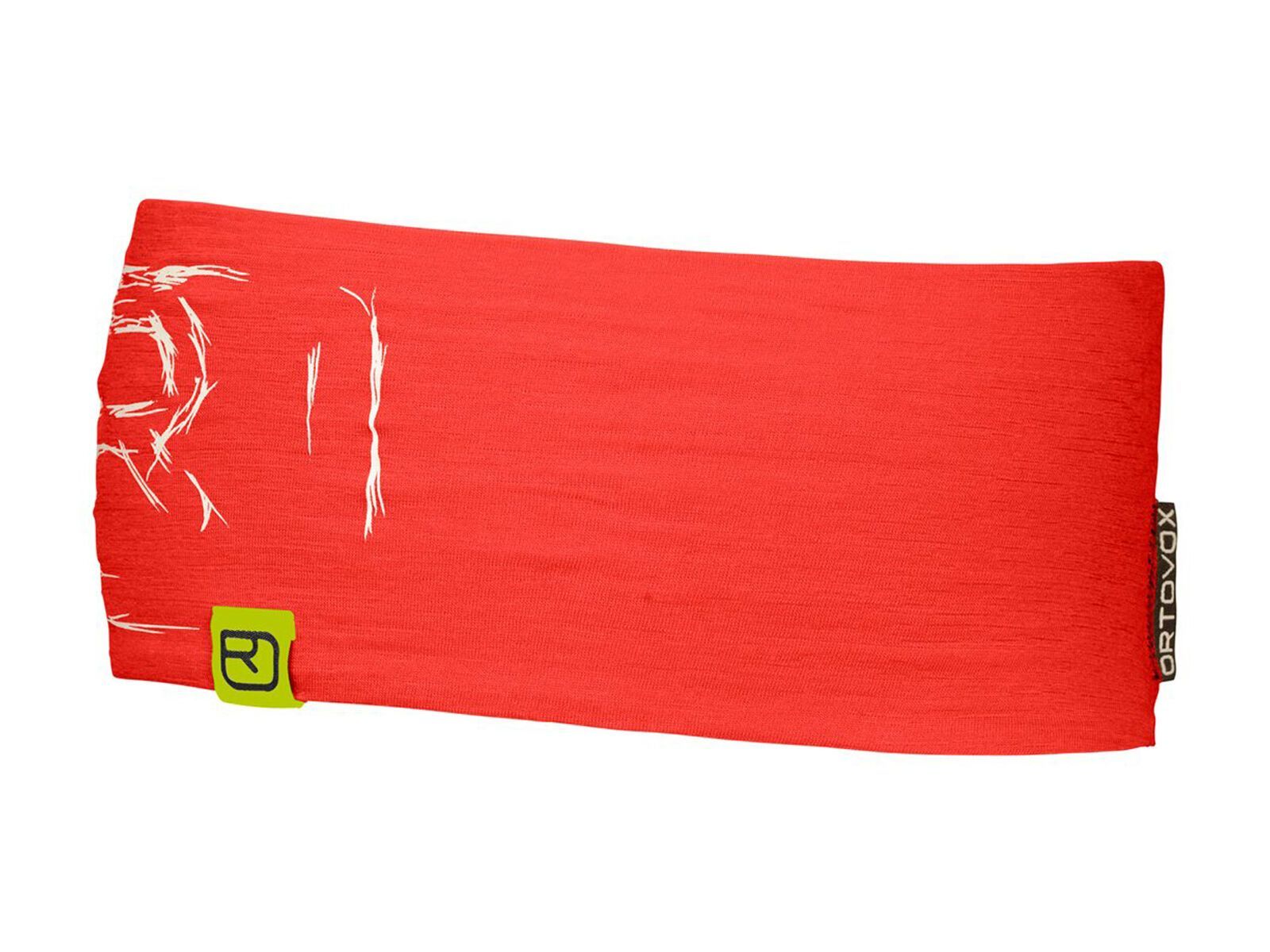 Ortovox 120 Merino Tec Logo Headband, coral - Bild 1