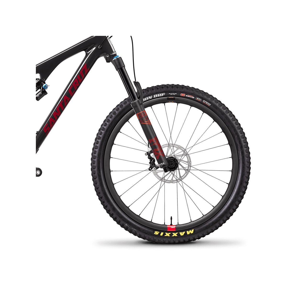 Santa Cruz Bronson CC X01 Reserve, gloss carbon and sriracha - Bild 3