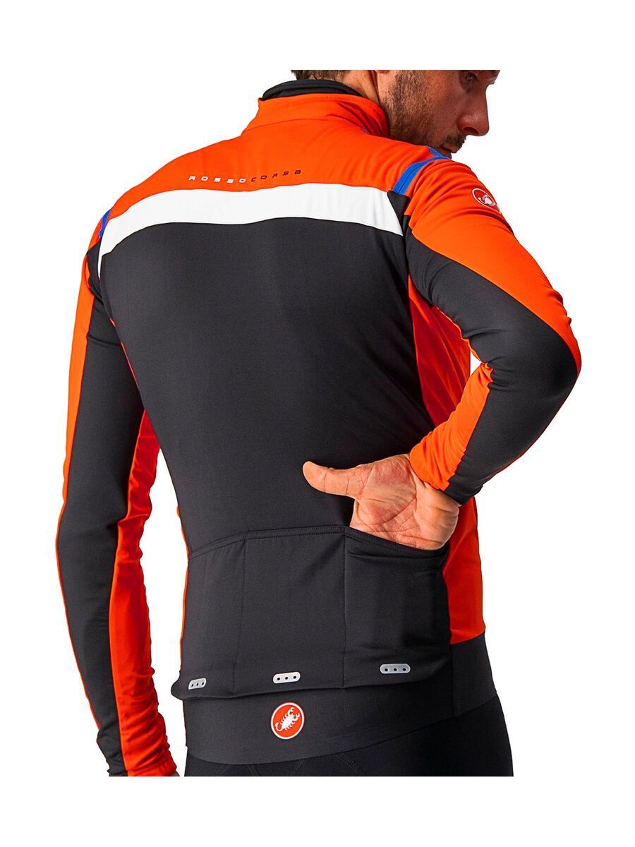 Castelli Alpha RoS 2 Light Jacket, fiery red/rescue blue - Bild 3