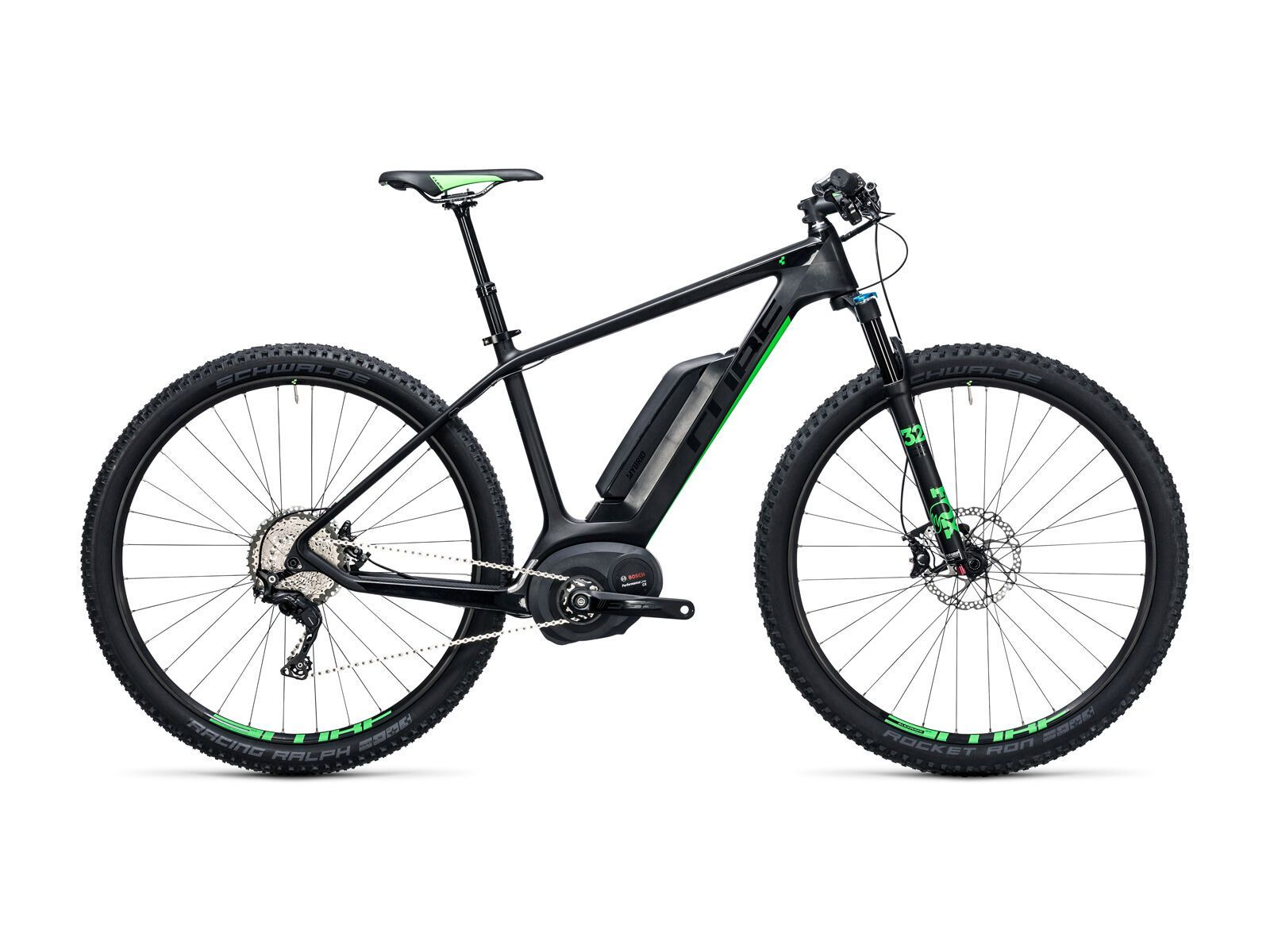 Cube Elite Hybrid C:62 SL 500 29, carbon´n´flashgreen - Bild 1