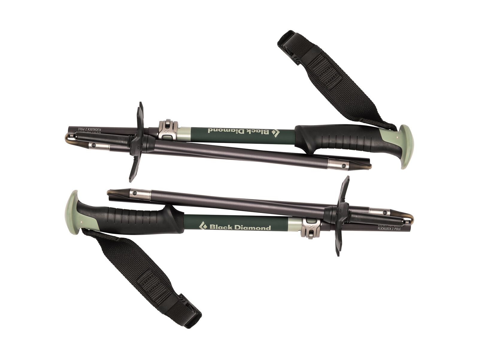 Black Diamond Compactor Ski Poles 105 - 125 cm, deep forest / lichen - Bild 3