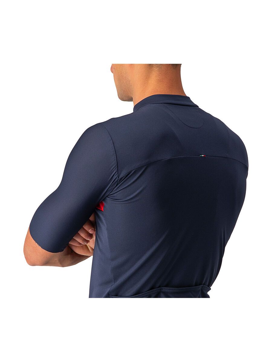 Castelli Prologo 7 Jersey, savile blue/silver gray-red - Bild 5