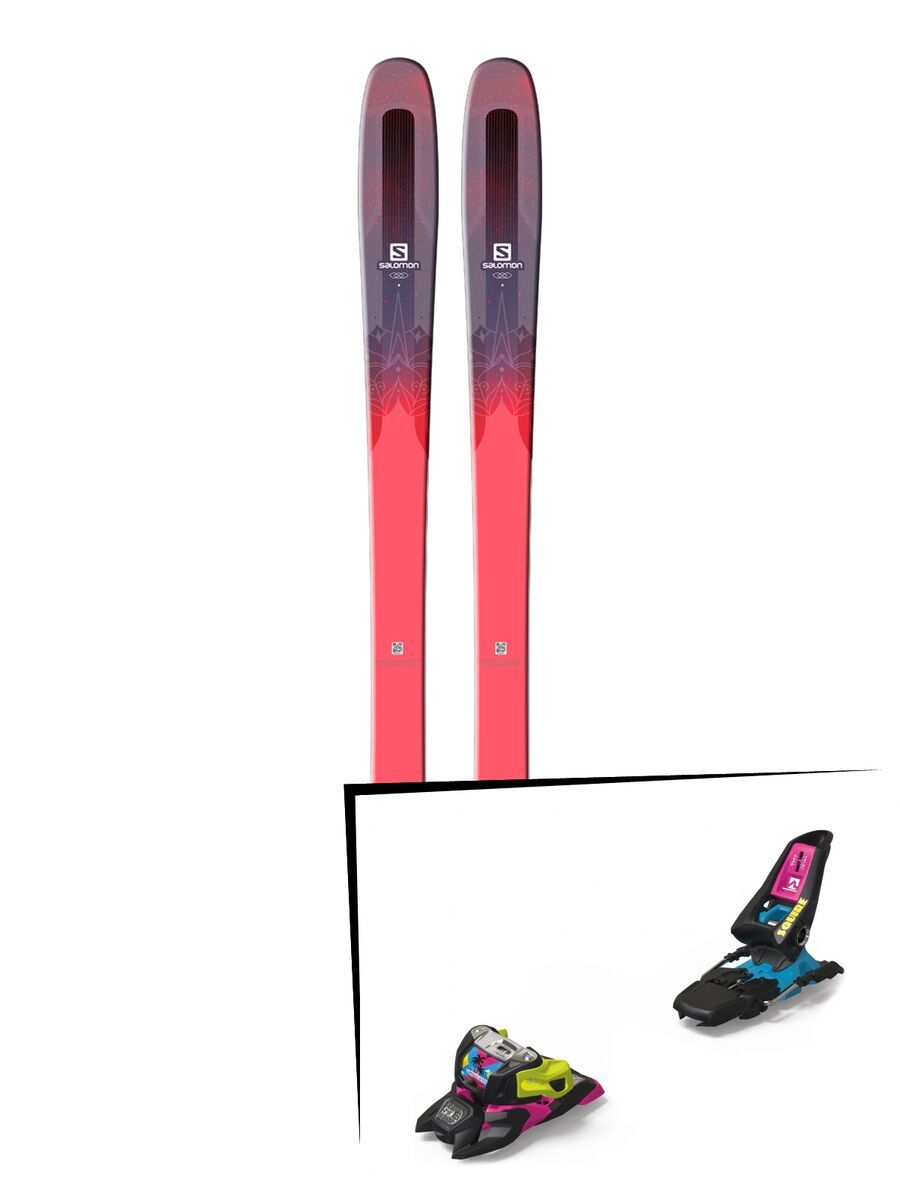 Set: Salomon QST Myriad 85 2018 + Marker Squire 11 ID black/pink/blue - Bild 1