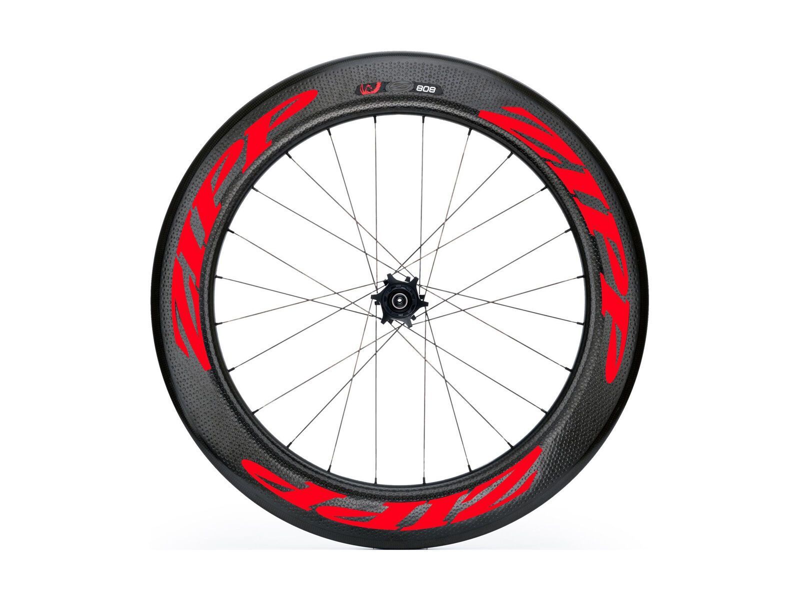 Zipp 808 Firecrest Carbon Clincher Disc-brake, schwarz/rot - Bild 1