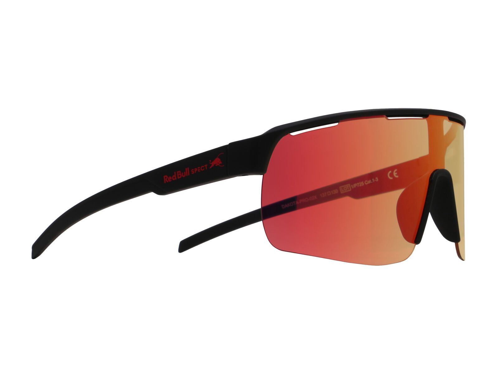 Red Bull Spect Eyewear Dakota, Photochromic/Red Mirror / soft touch black - Bild 1