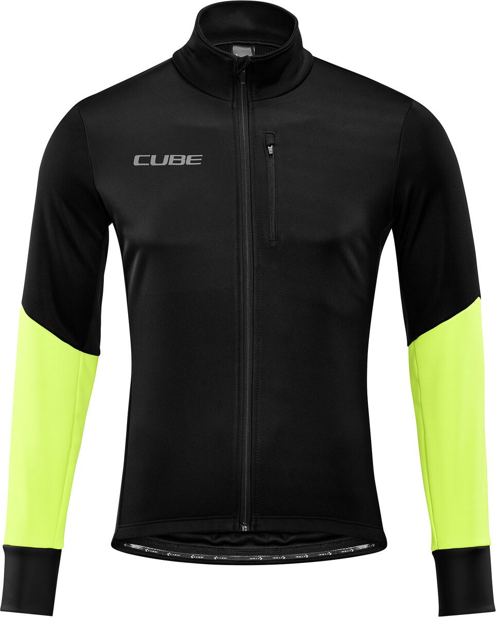 Cube Blackline Softshelljacke Safety, black`n`neon yellow - Bild 1