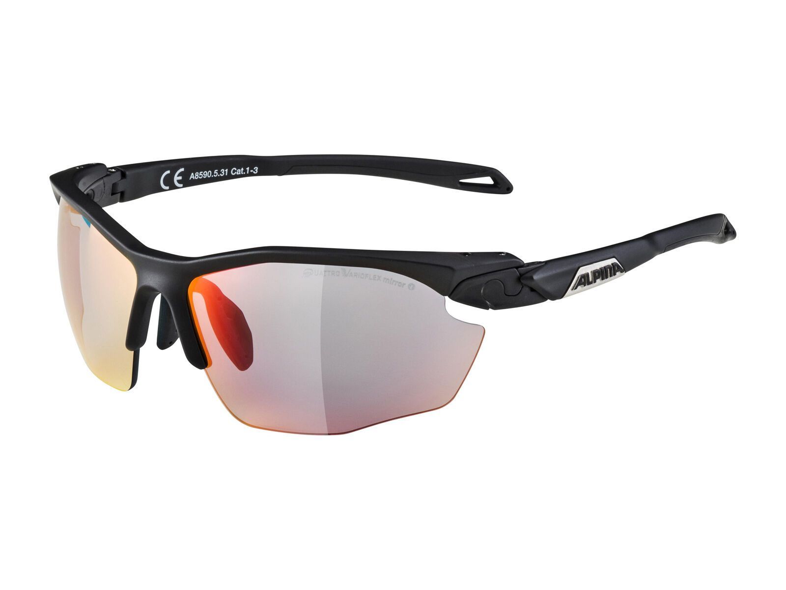 Alpina Twist Five HR QV Varioflex Mirror Rainbow, black matt - Bild 1