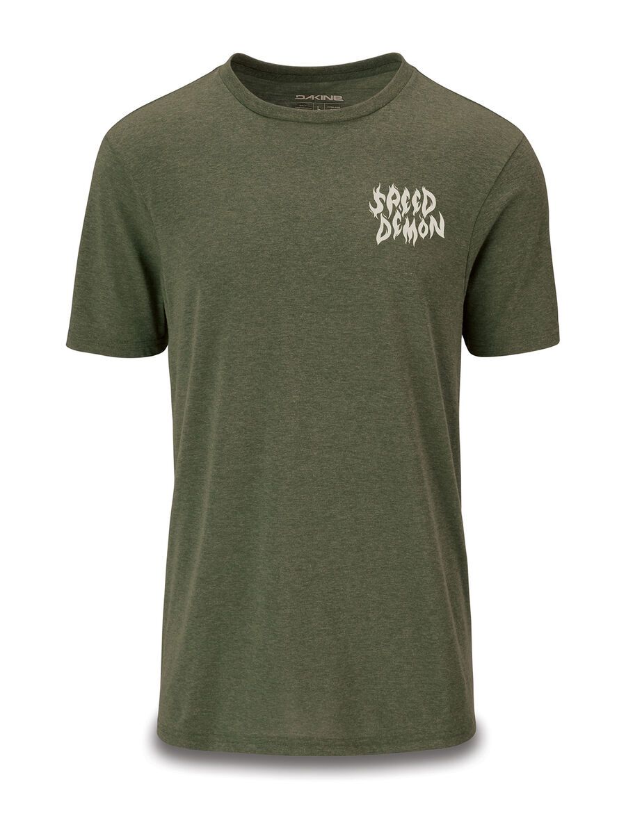 Dakine Speed Demon S/S Tech T, dark olive heather - Bild 1