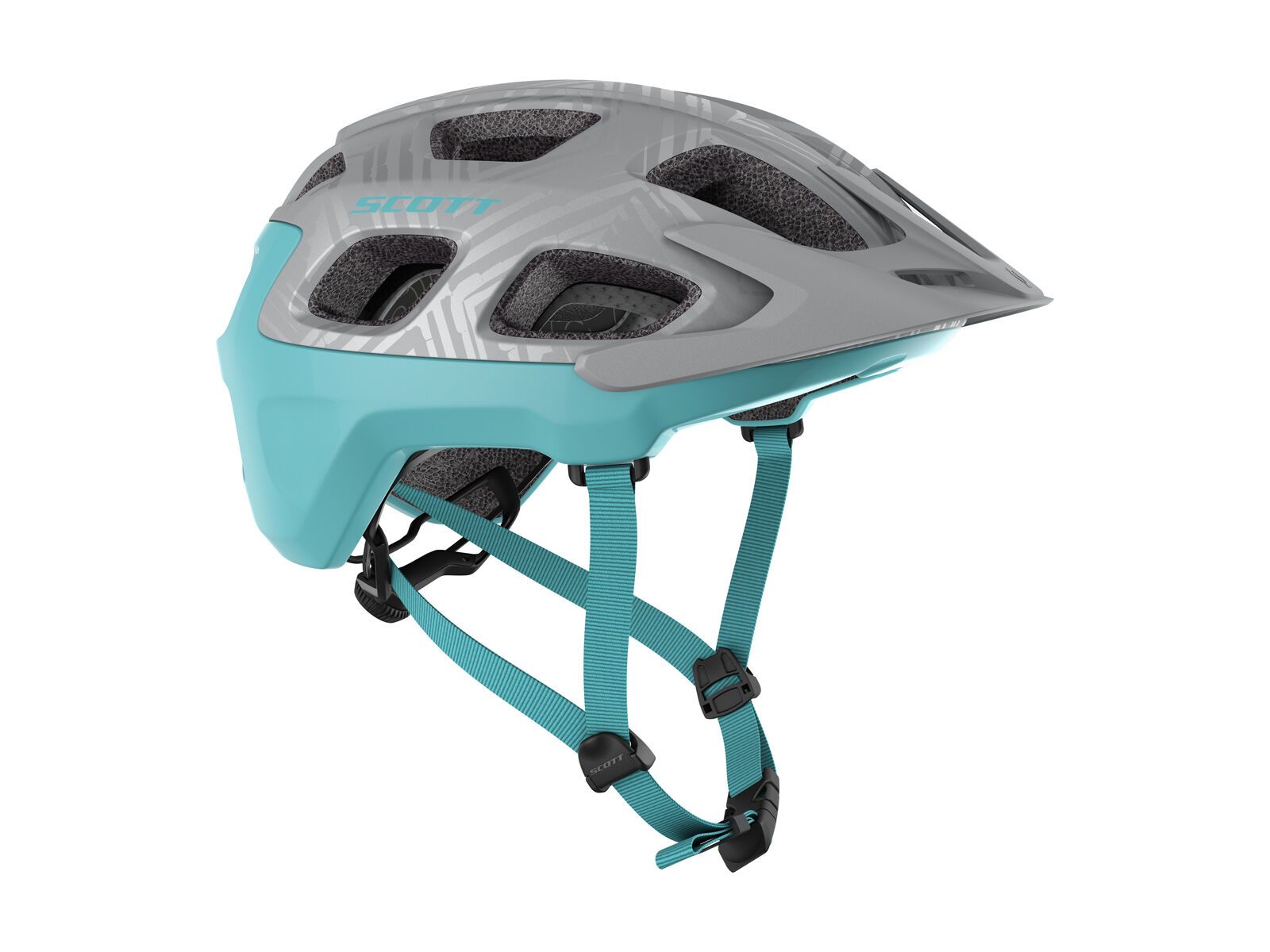 Scott Vivo Helmet, vogue silver/stream blue - Bild 1