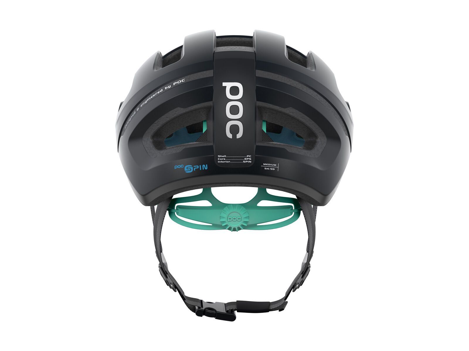 POC Omne Air SPIN, uranium black/fluorite green matt - Bild 3