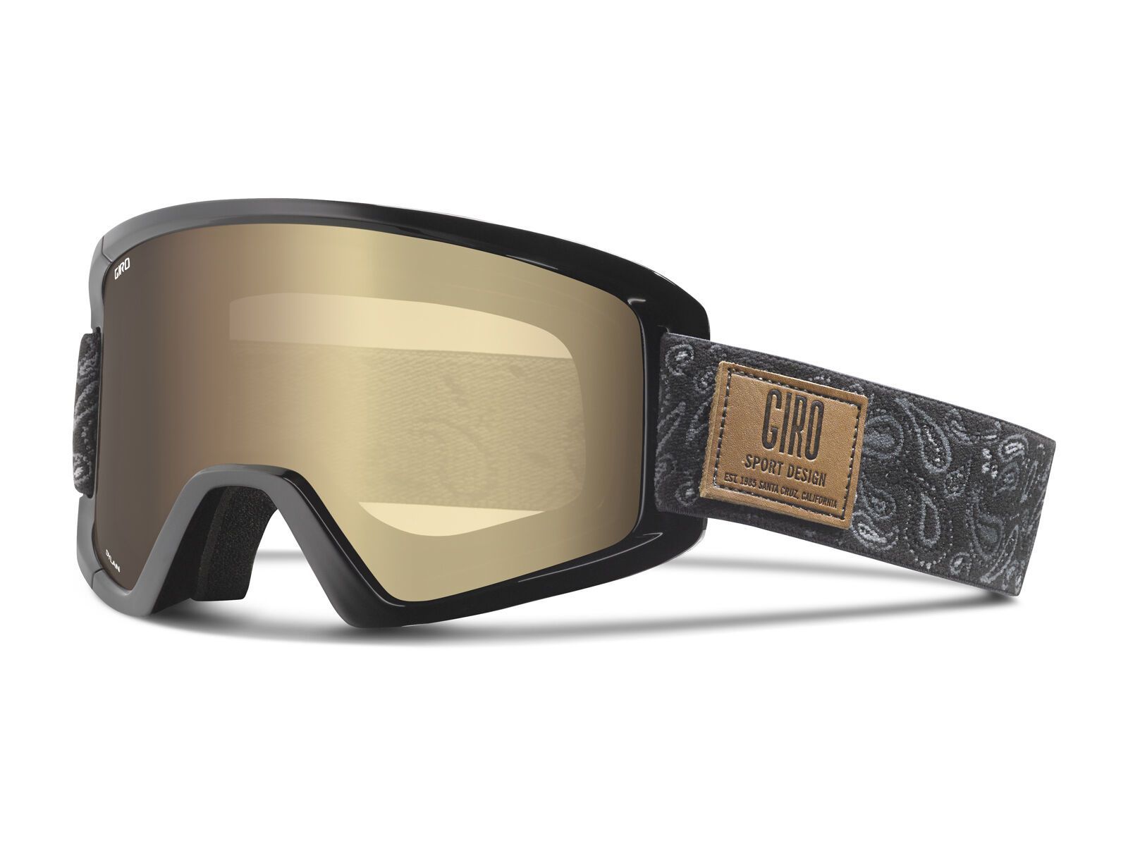 Giro Dylan + Spare Lens, black paisley/amber gold+yellow - Bild 1