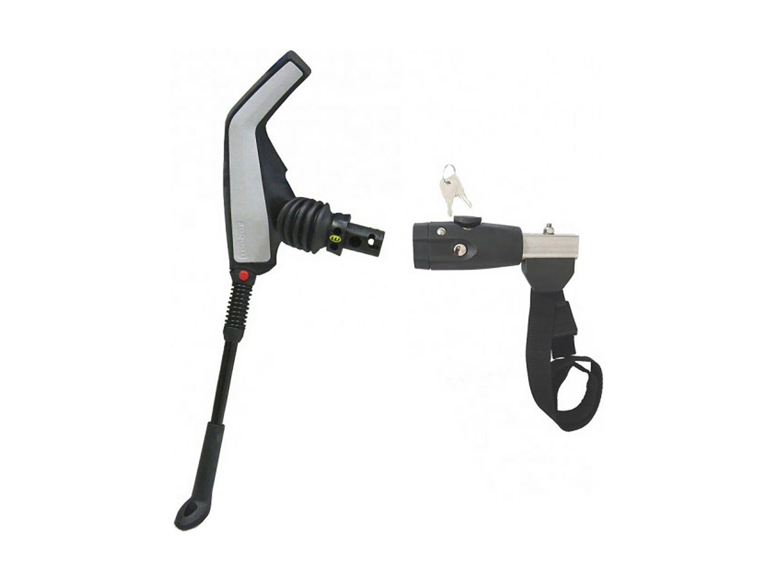 Weber B-Kupplung + Deichselanschluss vierkant m. Schloss - Bild 1