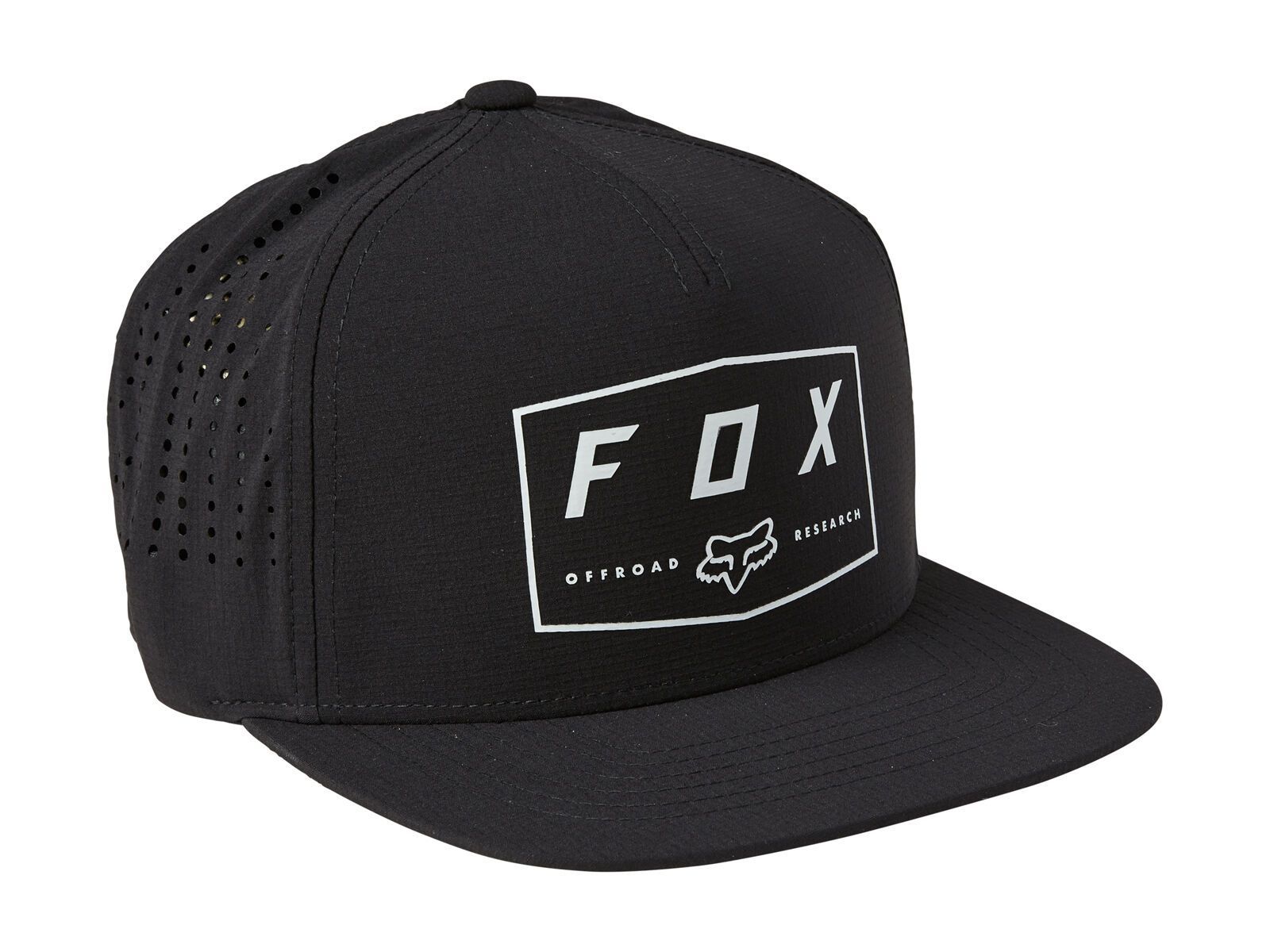 Fox Badge Snapback Hat, black - Bild 1