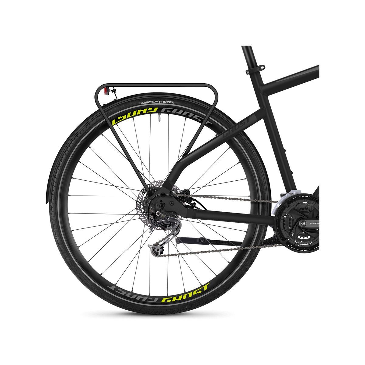 Ghost Square Trekking 4.8 AL, night black/titanium gray/lime green - Bild 4