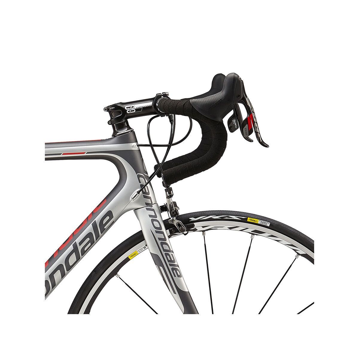 Cannondale SuperSix Evo Hi-Mod Red, Racing Edition, charcoal grey with fine silver and acid red matte - Bild 5