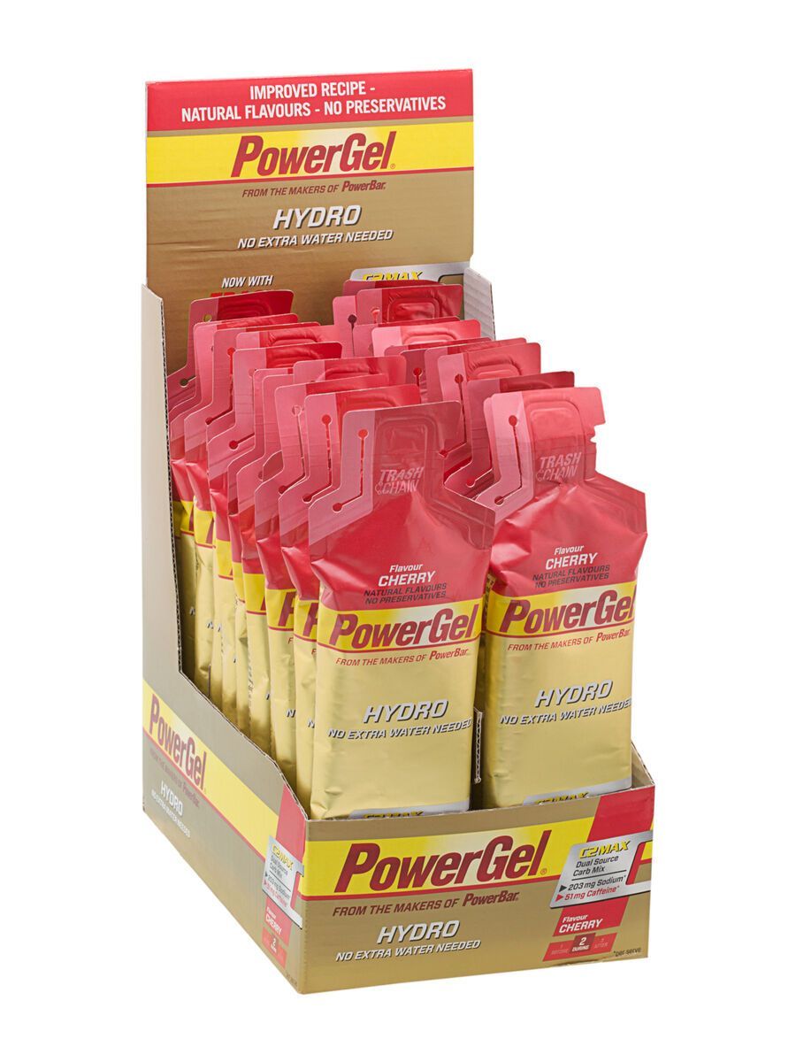 PowerBar PowerGel Hydro - Cherry (mit Koffein) (Box) - Bild 1