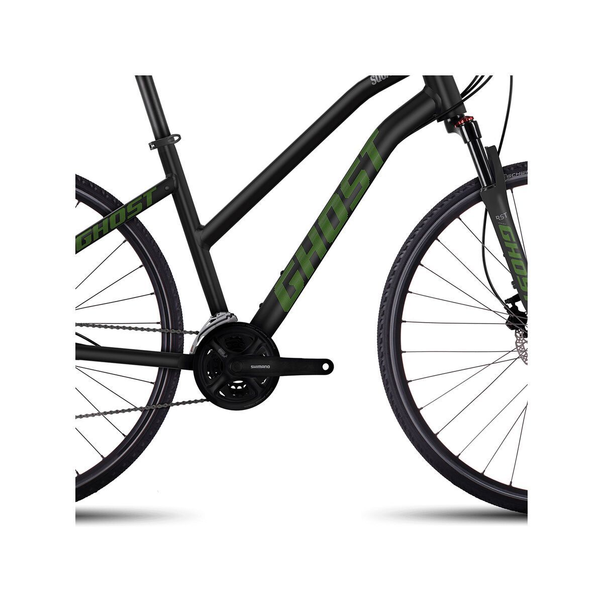 Ghost Square Cross 2 W, night black/riot green/urban grey - Bild 3