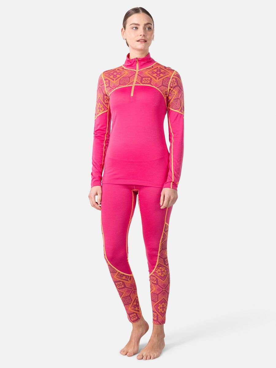 Kari Traa Eloise Half Zip Baselayer, bright pink - Bild 5