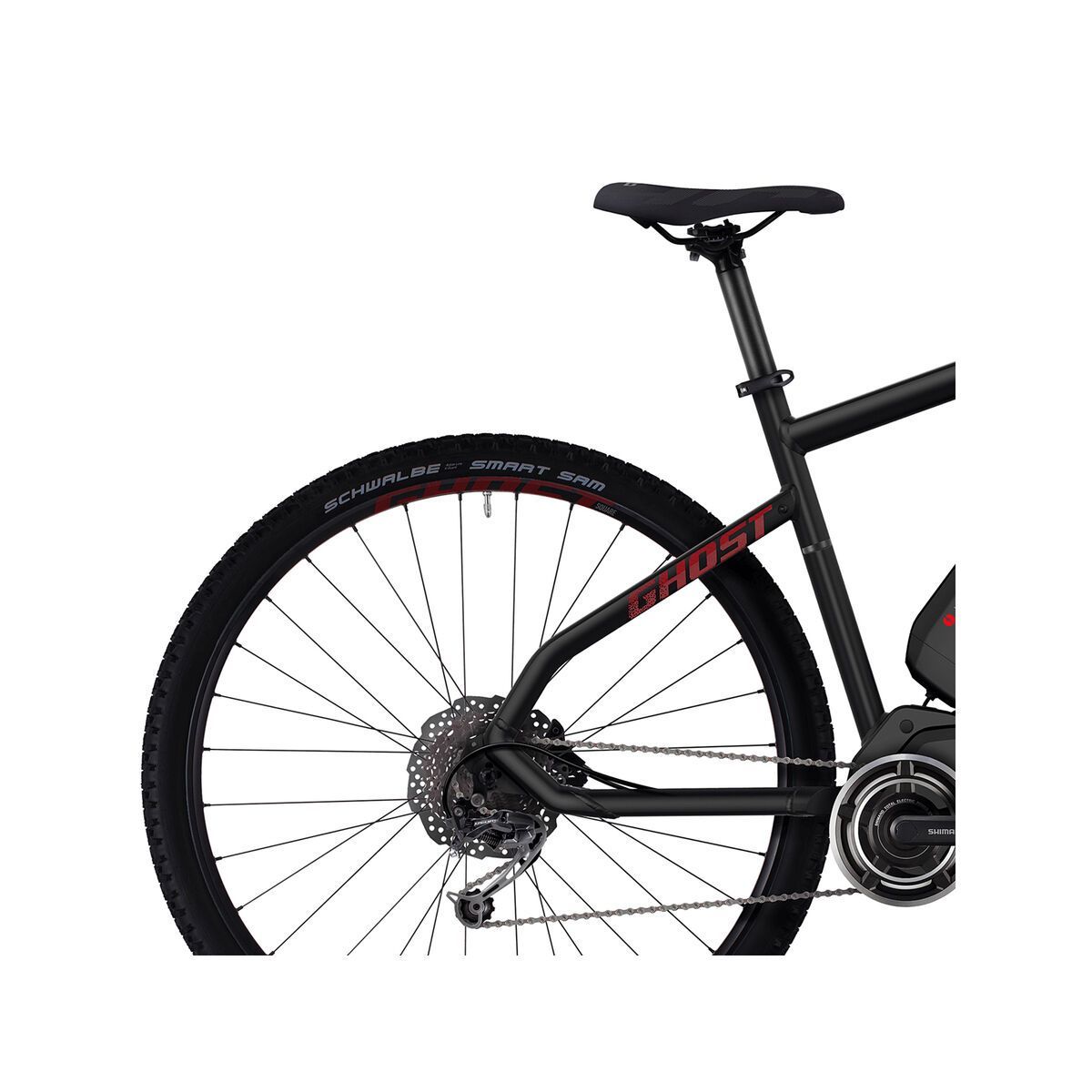 Ghost Hybride Square Cross 2, night black/neon red/urban grey - Bild 5