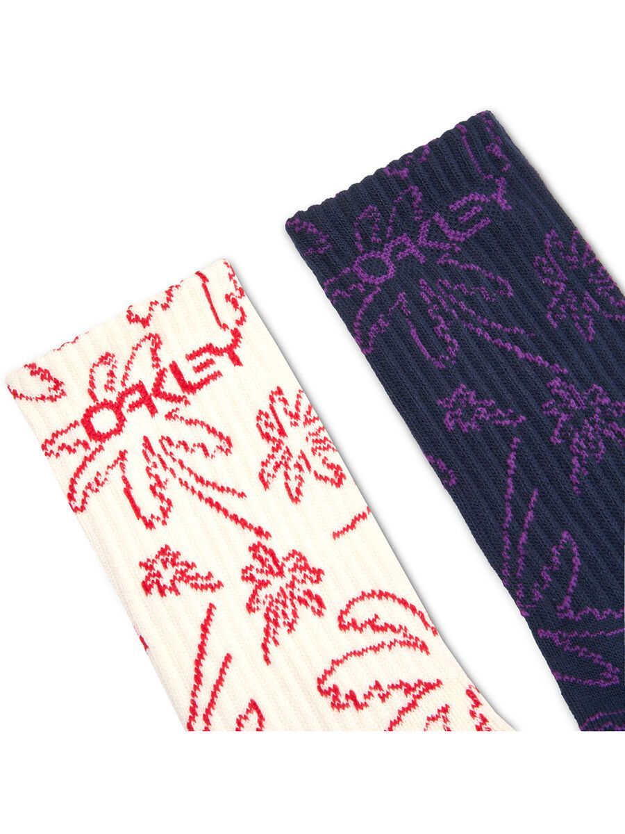Oakley Deco Palms B1B Socks, three lines palms arctic - Bild 3