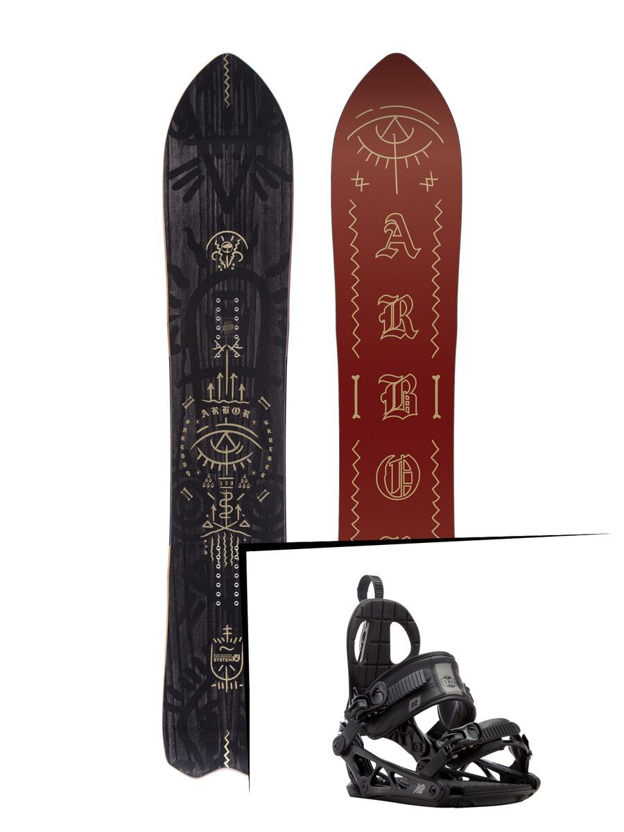 Set: Arbor Shreddy Krueger 2017 + K2 Cinch CTC (1728774S) - Bild 1