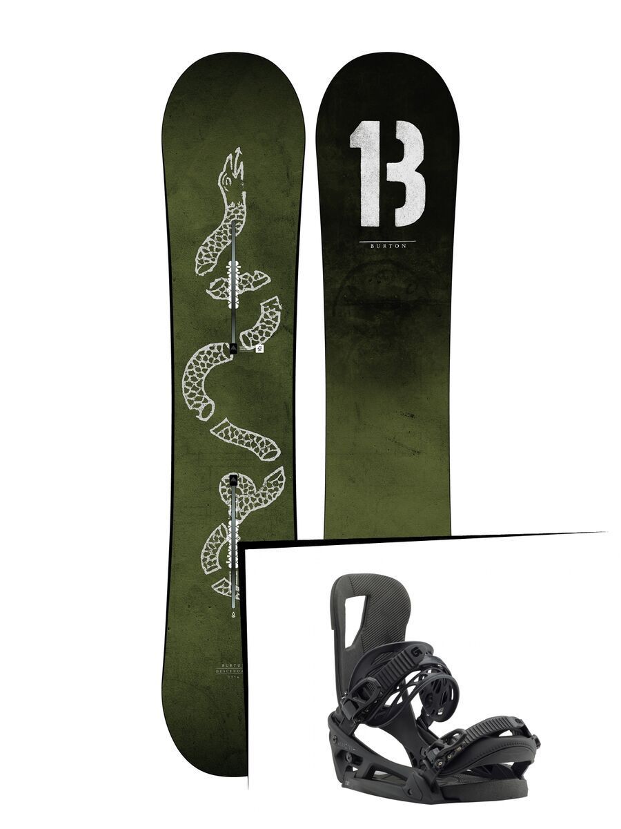 Set: Burton Descendant Wide 2019 + Burton Cartel EST black matte - Bild 1