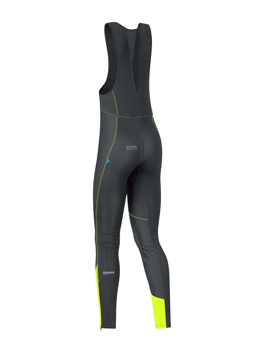 Gore Bike Wear Element Windstopper SO Bibtights, black/neon yellow - Bild 2