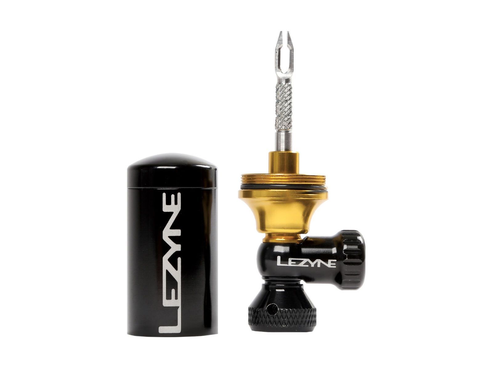 Lezyne Tubeless CO2 Blaster Head Only, black/gold - Bild 1