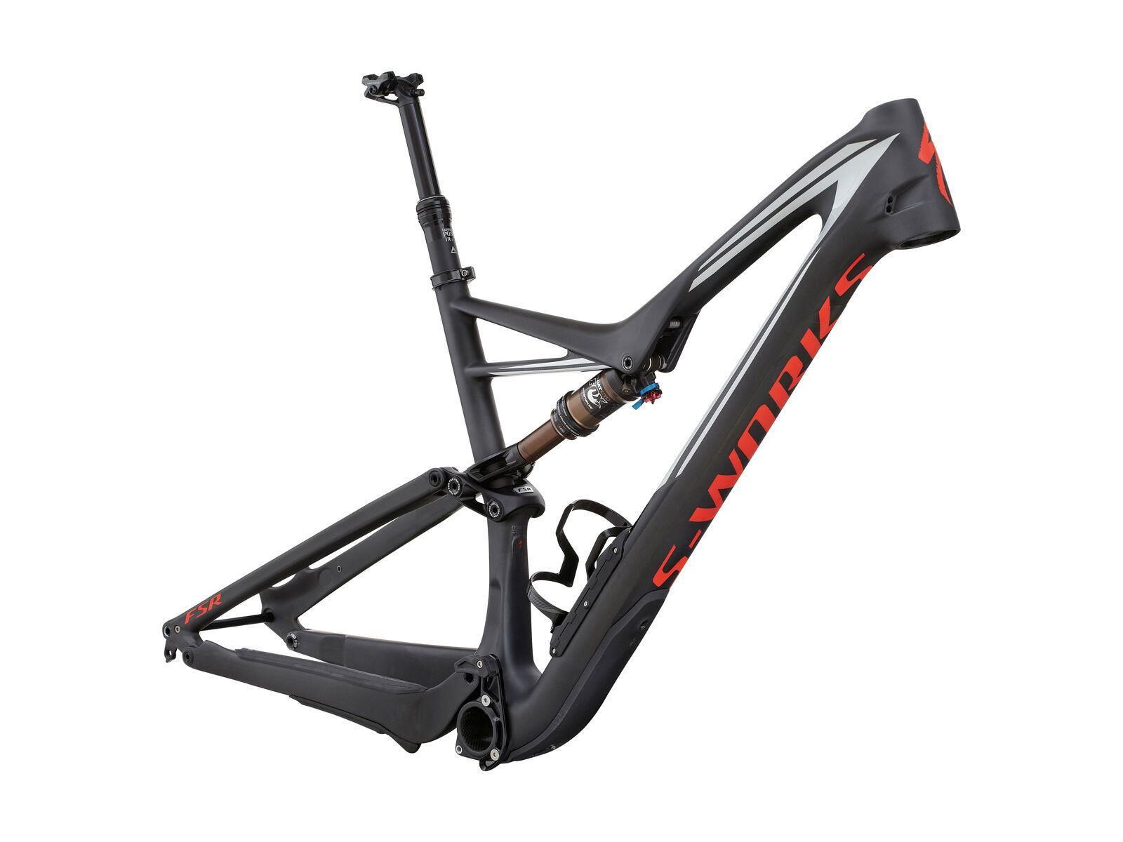 Specialized S-Works Stumpjumper FSR 29 Carbon Frame, satin gloss/carbon/dirty white/rocket red - Bild 1