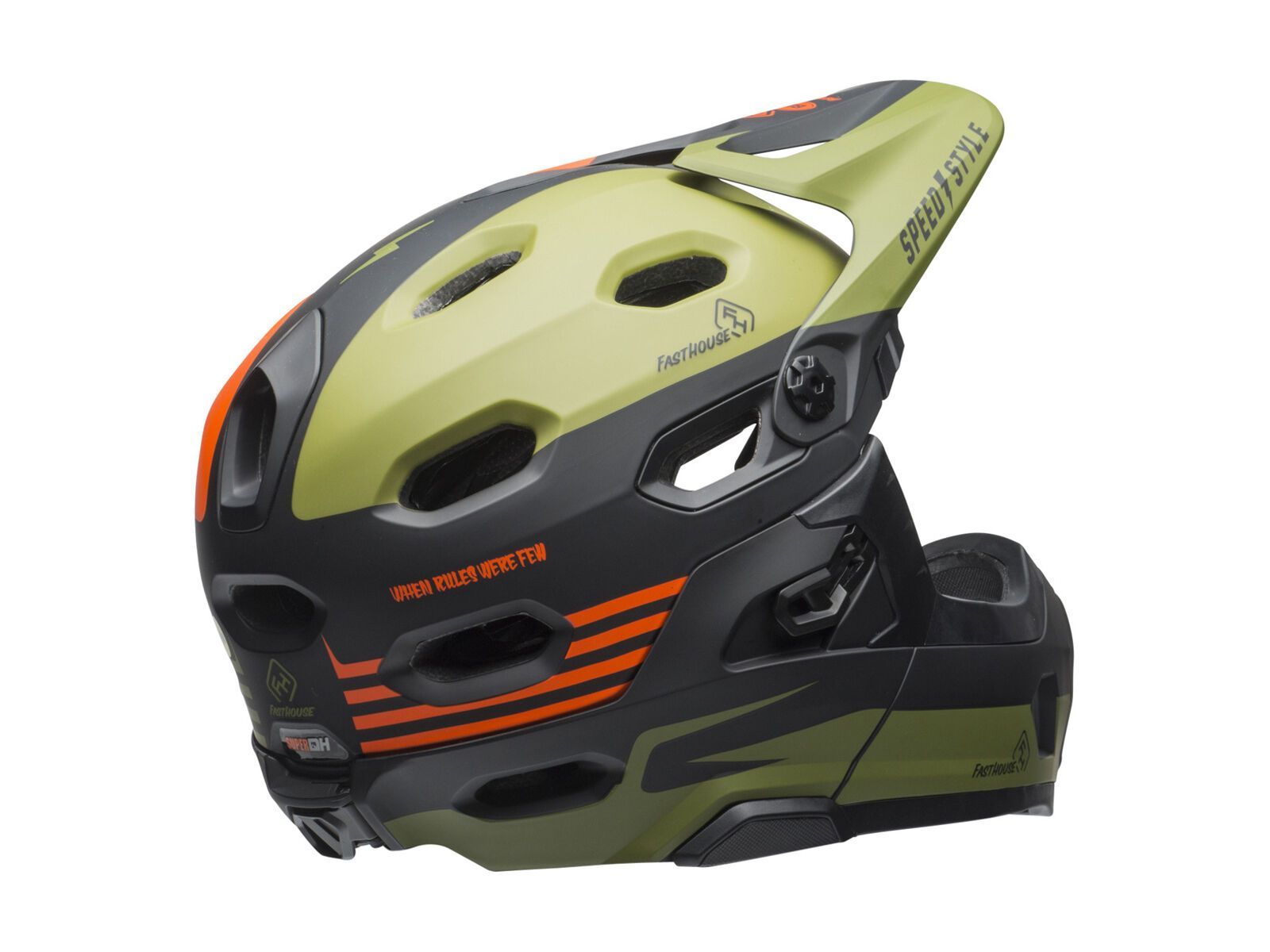 Bell Super DH MIPS Fasthouse, matte green/orange - Bild 9