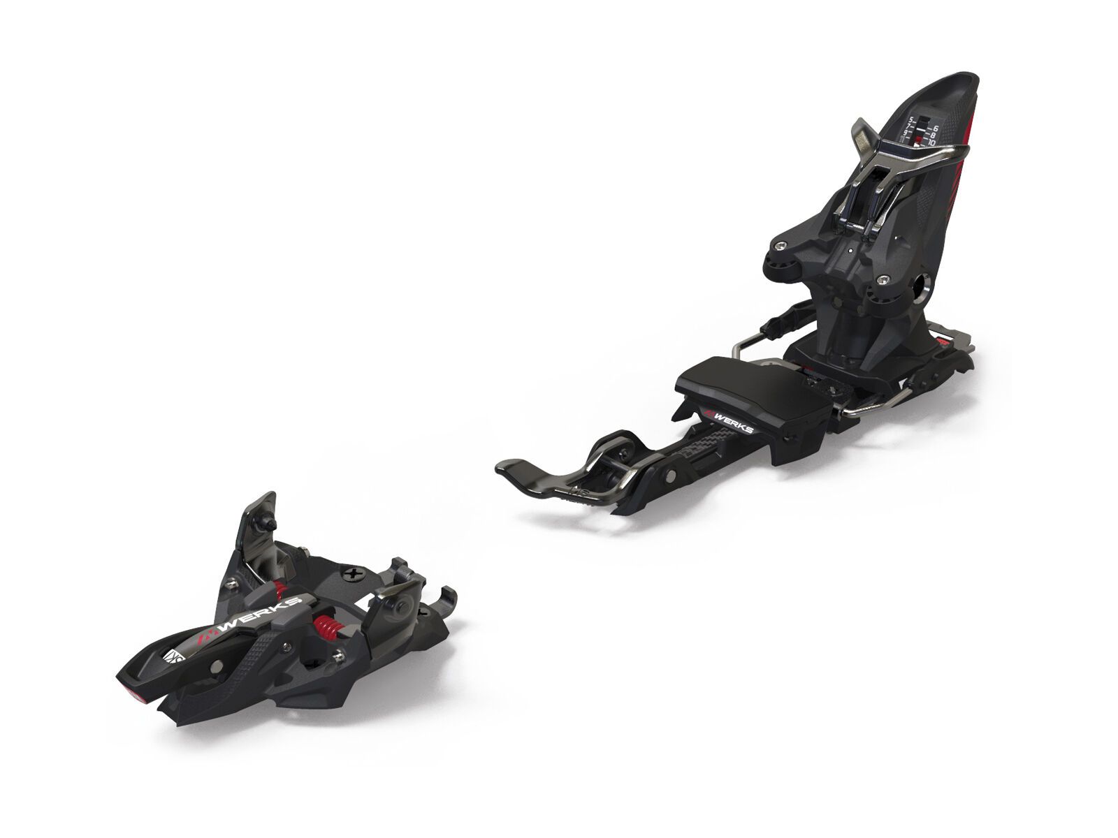 Marker Kingpin M-Werks 12 75-100 mm, black/red - Bild 1