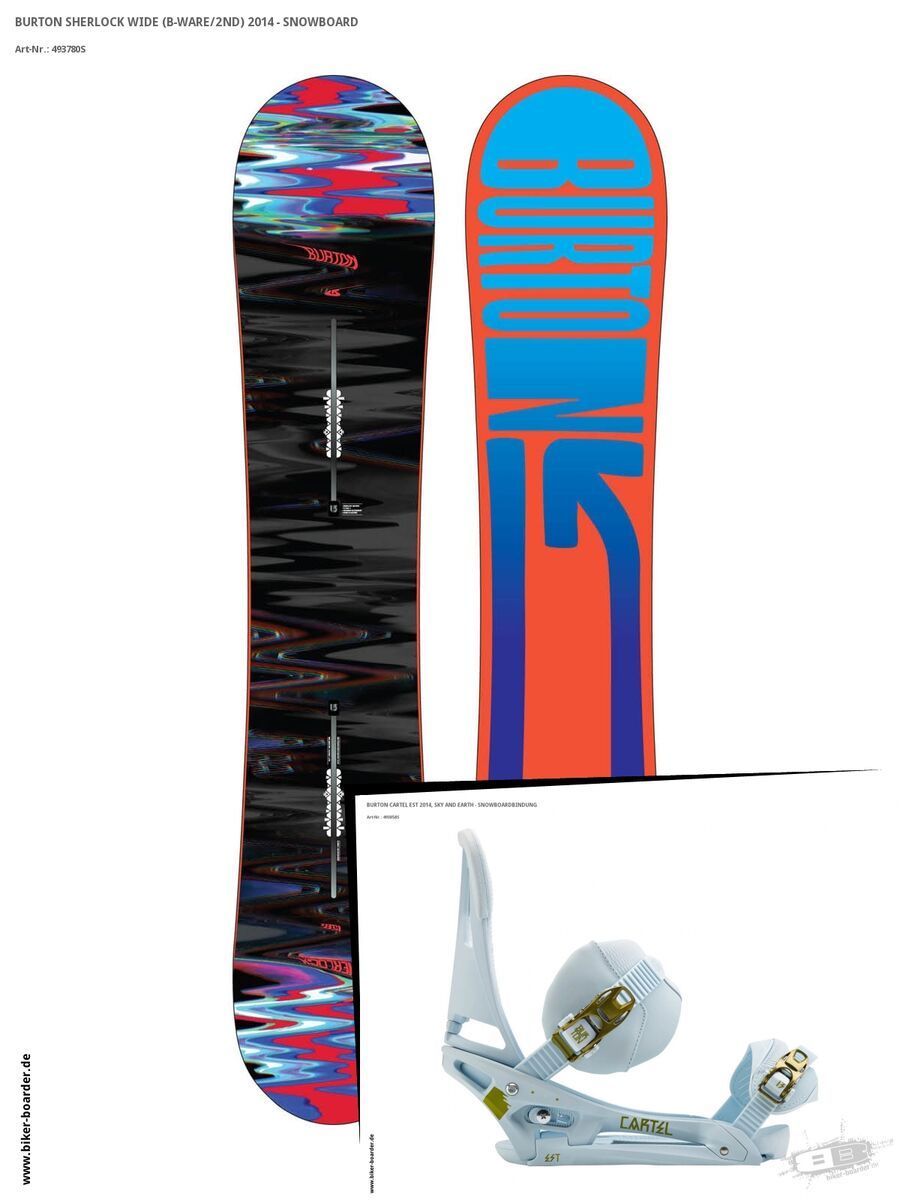 Set: Burton Sherlock Wide  +  Cartel EST (493858S) - Bild 1