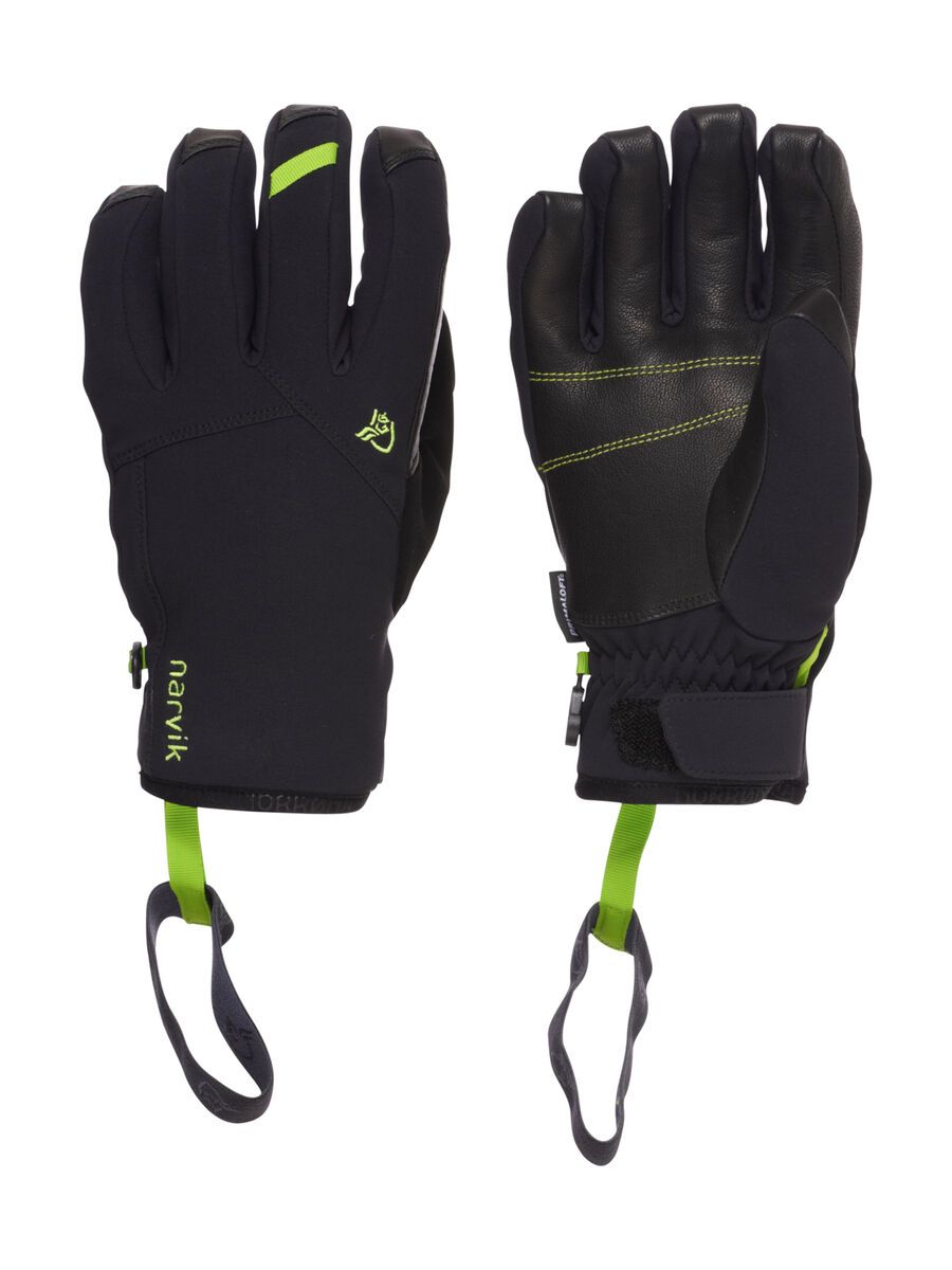 Norrona Narvik Dri1 Insulated Short Gloves, caviar - Bild 1