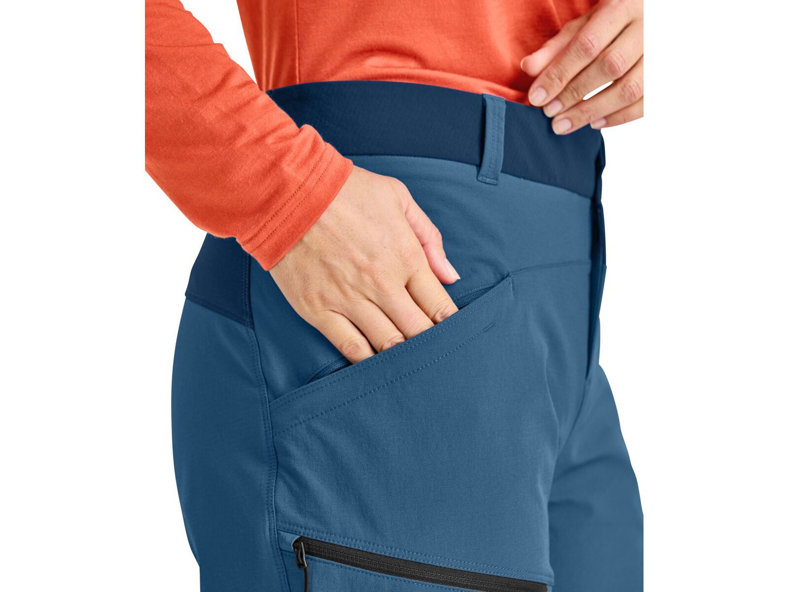 Ortovox Merino Airsolation Mondeval Pants W, glacier grey - Bild 4