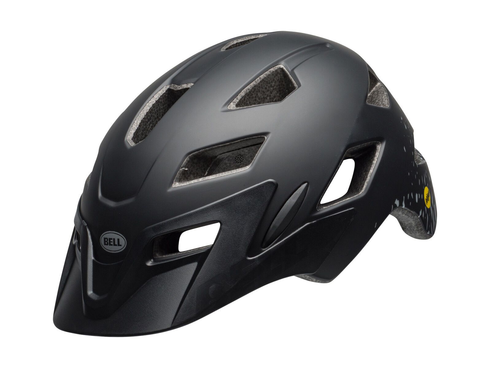 Bell Sidetrack Youth MIPS, matte black/silver fragments - Bild 1