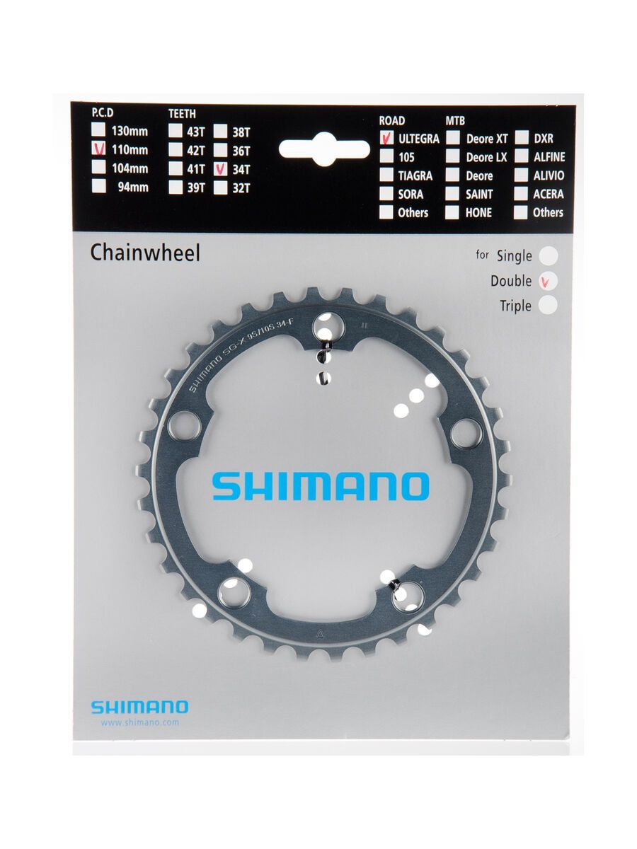 Shimano Kettenblätter Ultegra FC-6750 - 2x10 Compact, silber - Bild 1