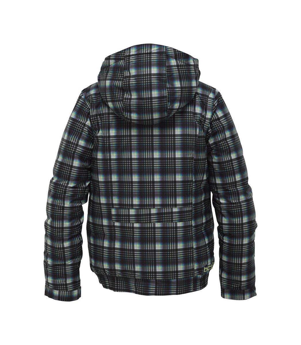 Burton Girls Twist Bomber Jacket, True Black Candy Plaid - Bild 2