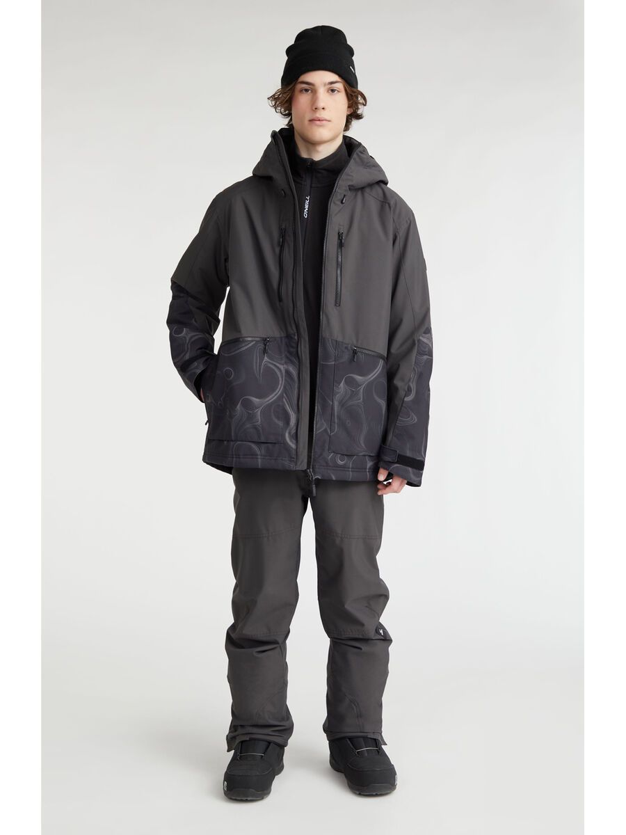 O’Neill Texture Jacket, black out colour block - Bild 8