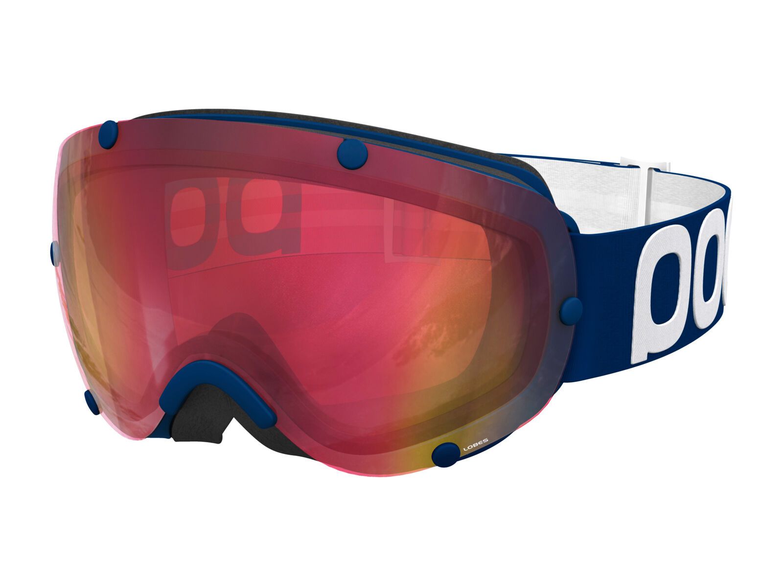 POC Lobes, lead blue/Lens: persimmon red mirror - Bild 1