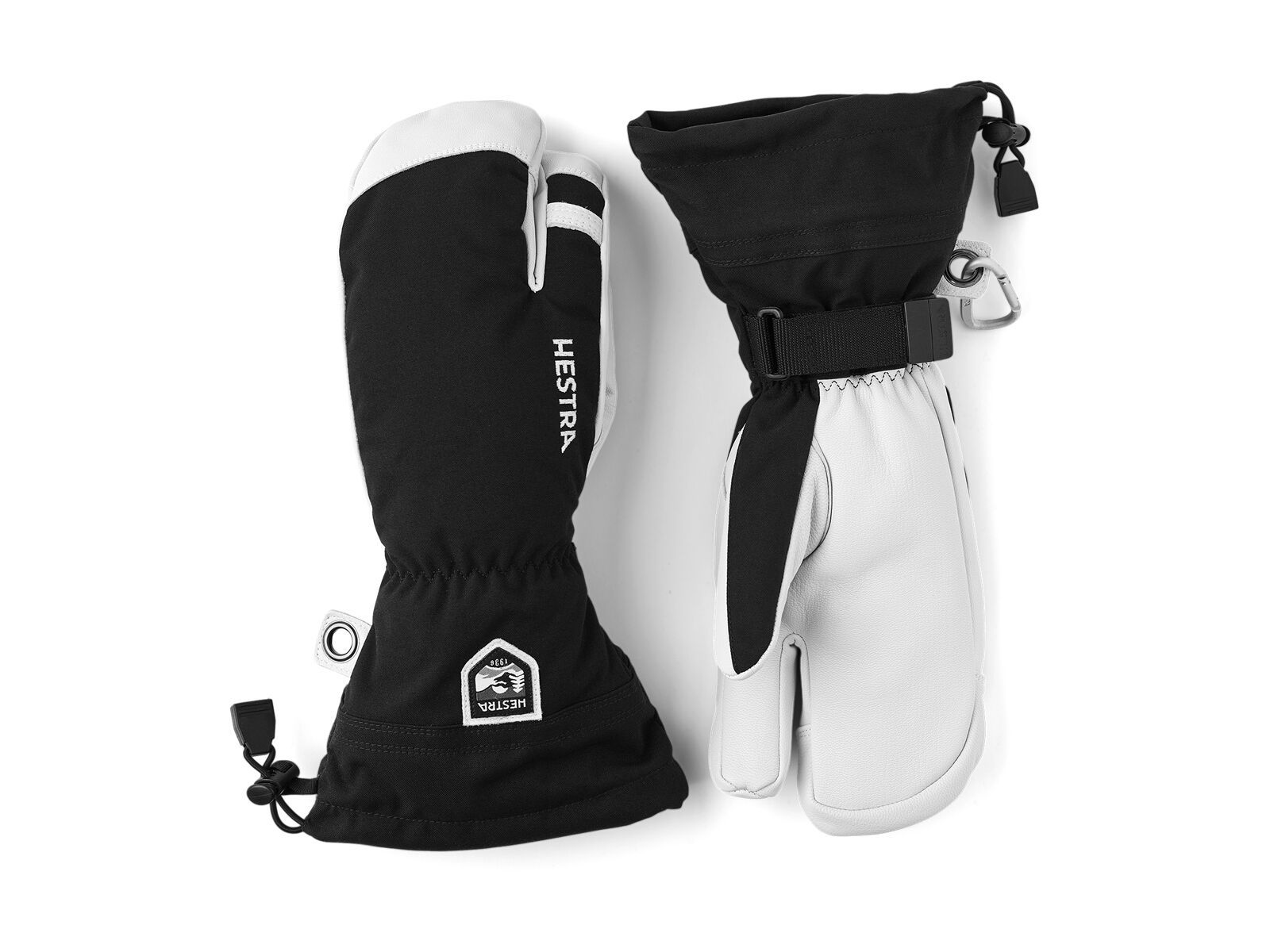 Hestra Army Leather Heli Ski 3 Finger, black - Bild 1