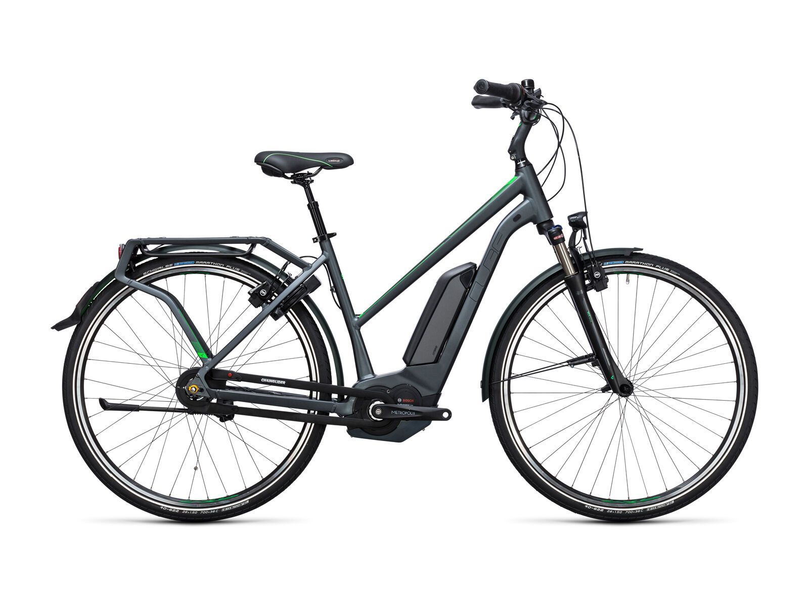 Cube Travel Hybrid Pro 500 Trapeze, grey´n´flashgreen - Bild 1