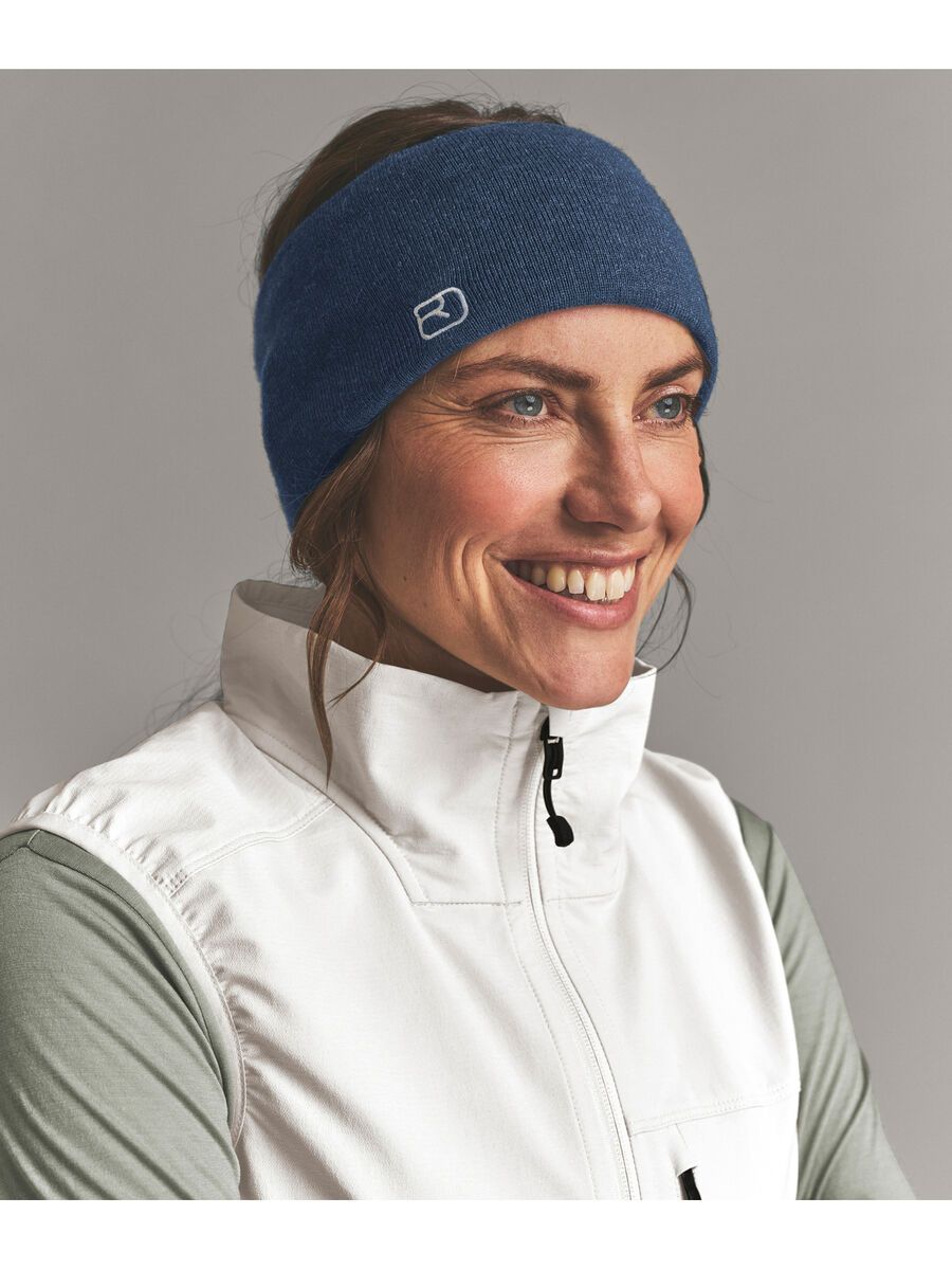 Ortovox Wonderwool Headband, blue nunatak blend - Bild 2