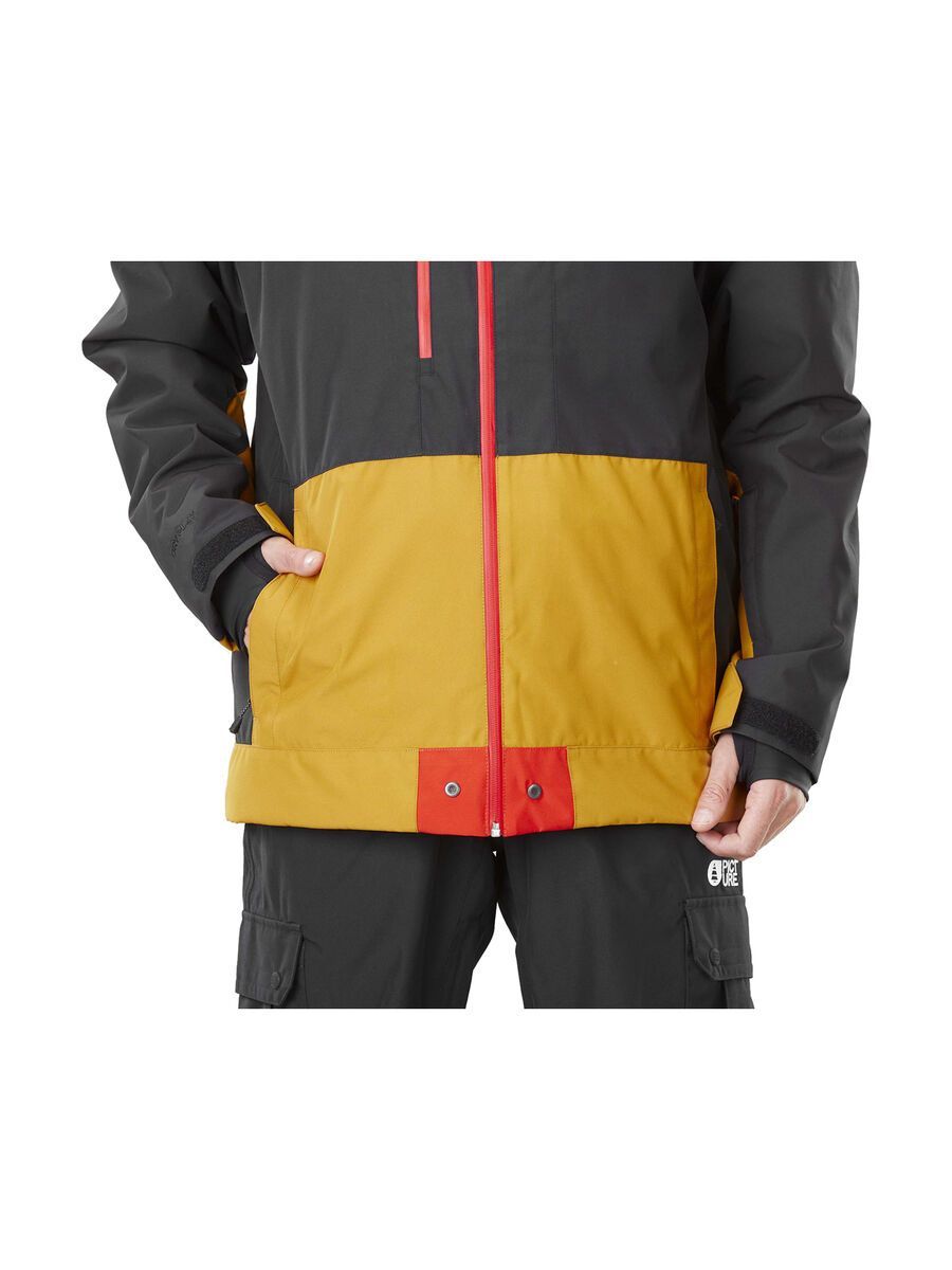 Picture Lodjer Jacket, black/golden yellow - Bild 8