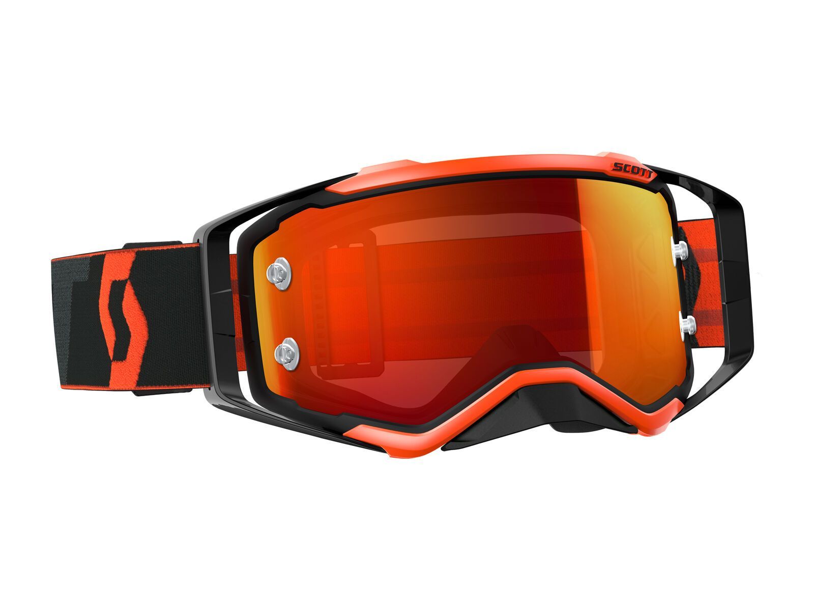 Scott Goggle Prospect, black/fluo orange/Lens: orange chrome - Bild 1
