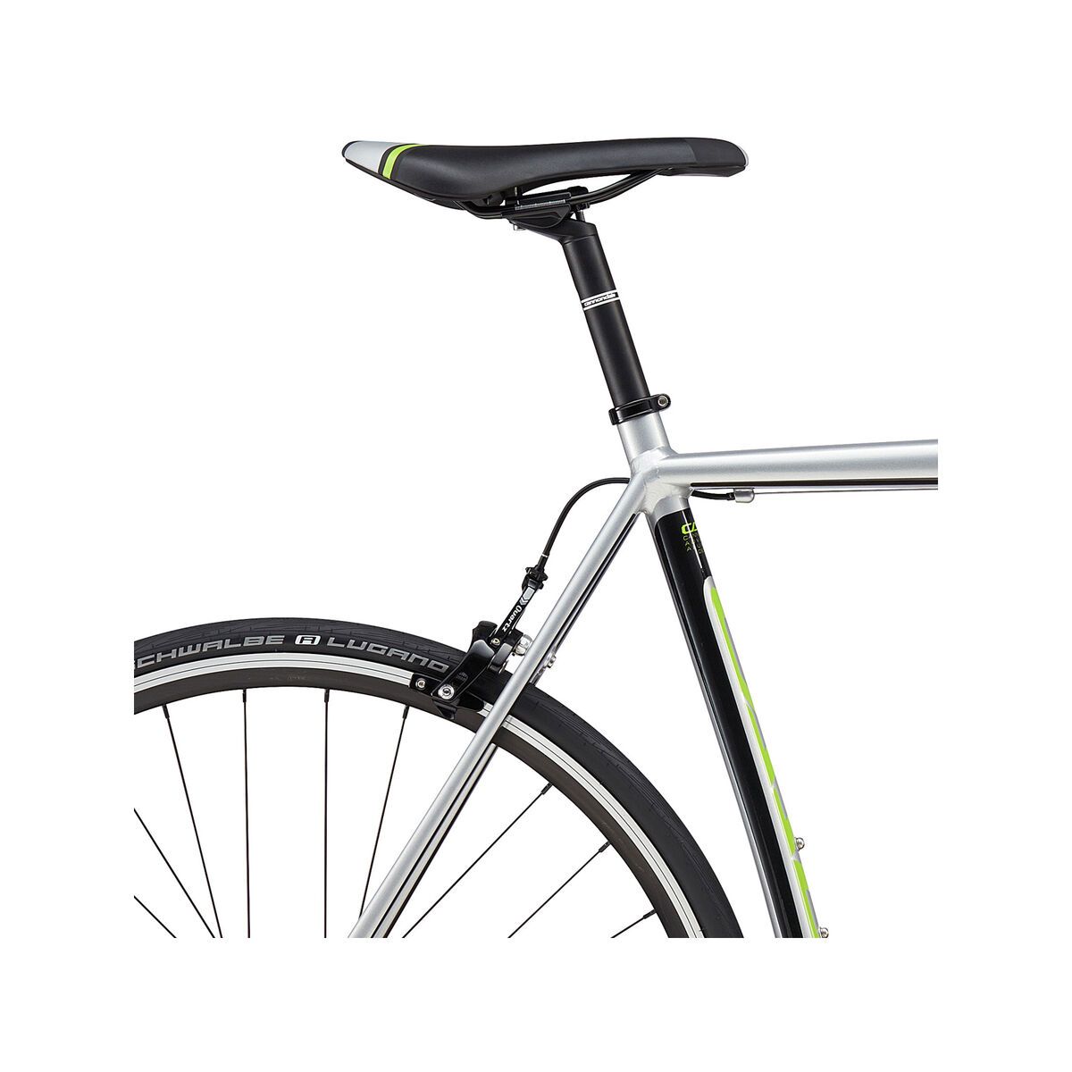 Cannondale CAAD Optimo 105, fine silver w/ jet black and berzerker green, gloss - REP - Bild 5