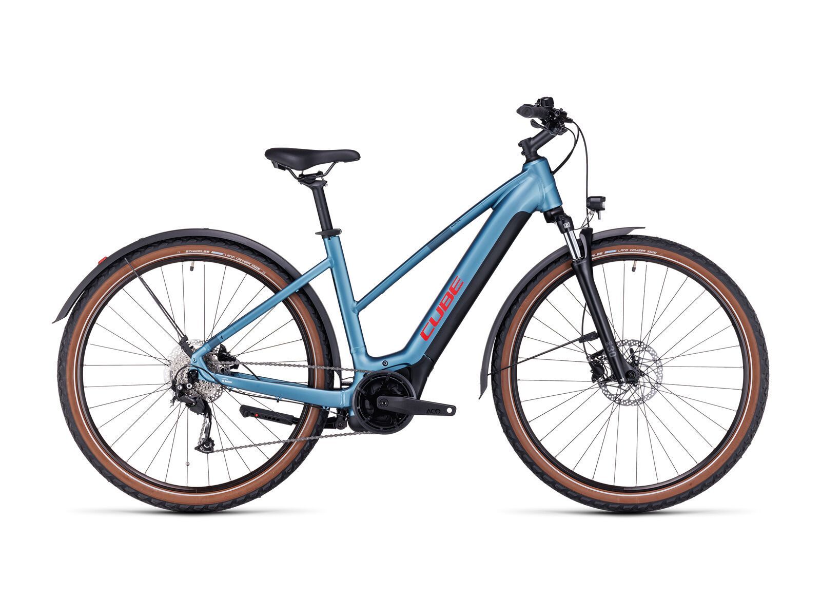 Cube Nuride Hybrid Performance Allroad 625 Easy Entry, metalblue´n´red - Bild 1