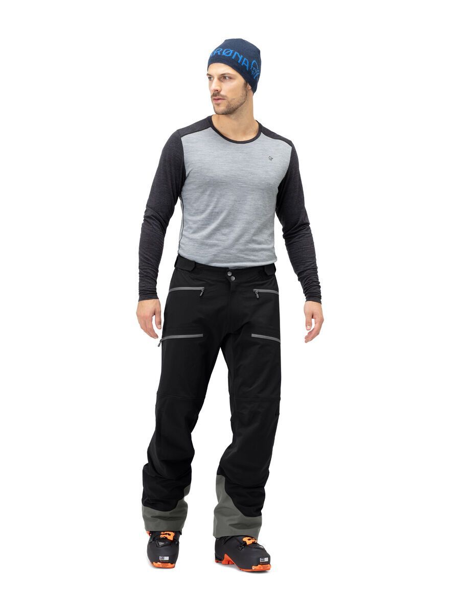 Norrona lyngen flex1 Pants M's, caviar/castor grey - Bild 3