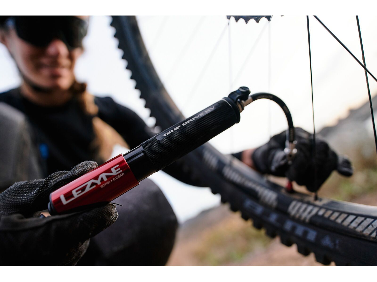 Lezyne Grip Drive HV Medium, red - Bild 2