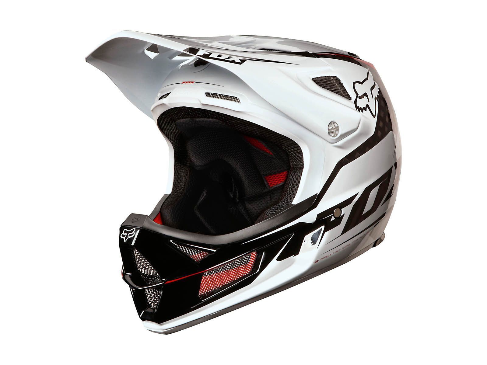 Fox Rampage Pro Carbon Helmet, white - Bild 1